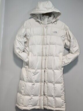The North Face Women's White Long Down Parka